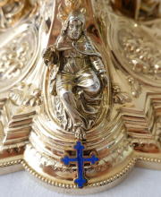 Solid silver gilt antique French Gothic Chalice.